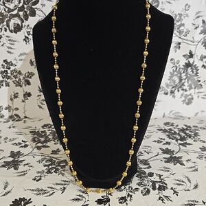 Elegant Gold Beaded Necklace so8